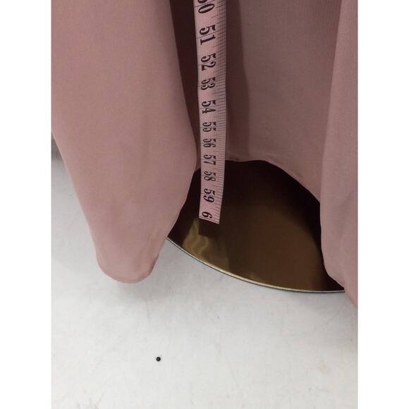 BRIDESMAID SZ 6 S pink pleated cutout sweetheart neck maxi formal dress NEW B169 - Picture 3 of 8